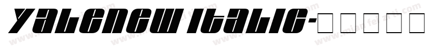 yalenew italic字体转换